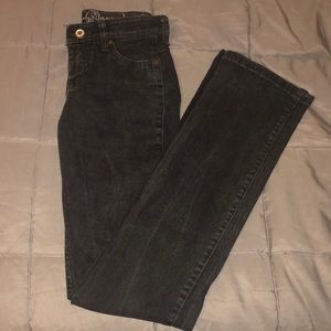 Black Wrangler Q-Baby bootcut jeans